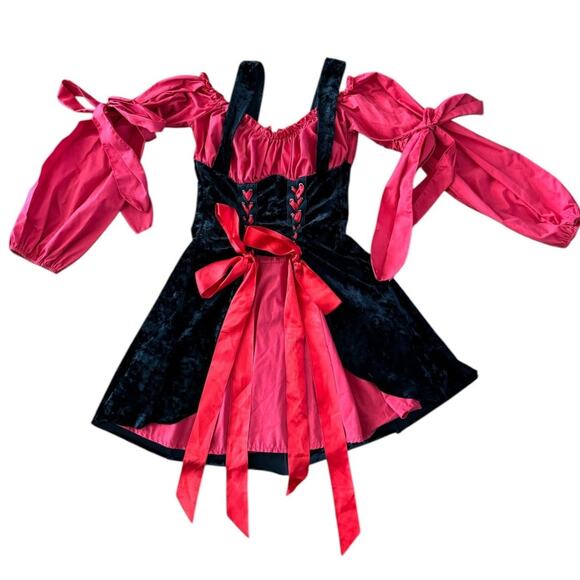 Leg Avenue Women's Vixen Pirate Wench Costume black and red size medium - Picture 2 of 12